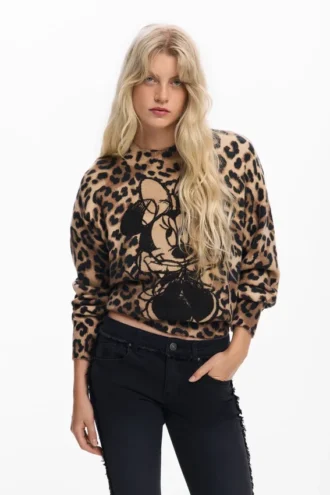 Minnie™ Animal Print Sweater