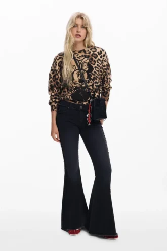 Minnie™ Animal Print Sweater