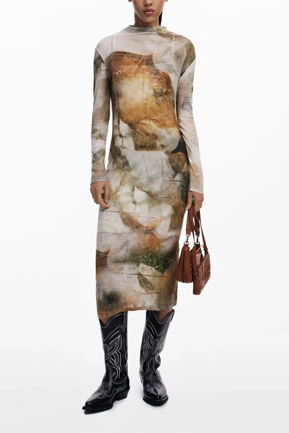 Mock Neck Dress Mock Neck Dress
