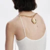 Multi-Position Pendant Shell Gold-Plated Zalio