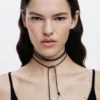 Multi-Position Pendant Silver-Plated Leather Cord Zalio