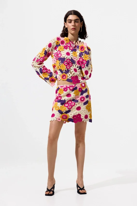 Multicolor Crochet Sweater Multicolor Crochet Sweater