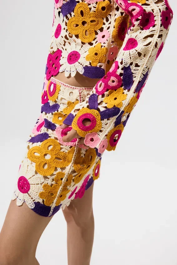 Multicolor Crochet Sweater Multicolor Crochet Sweater