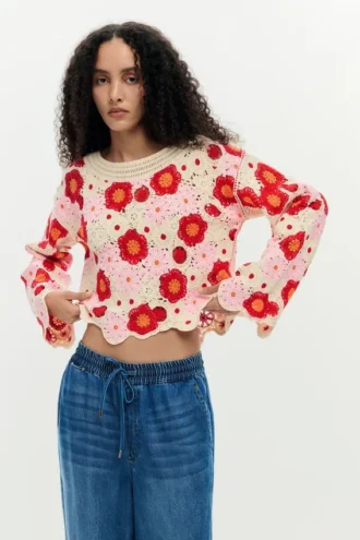 multicolor crochet top 1 330x495 - Multicolor Crochet Top