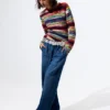 Multicolored Mottled Sweater Multicolored Mottled Sweater
