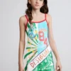 Multicolored Printed Dress