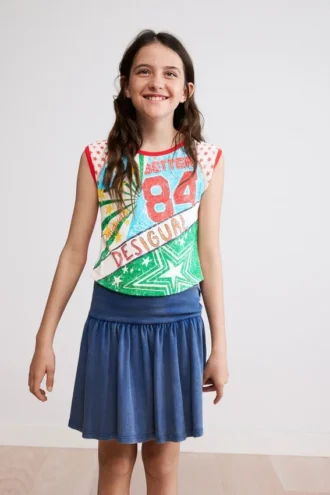 Multicolored Printed T-Shirt
