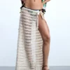 Openwork Pareo with Appliques