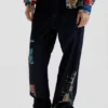 Oriental Printed Jeans Oriental Printed Jeans