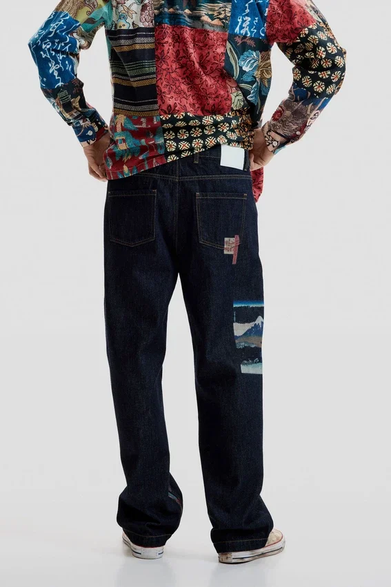 Oriental Printed Jeans Oriental Printed Jeans