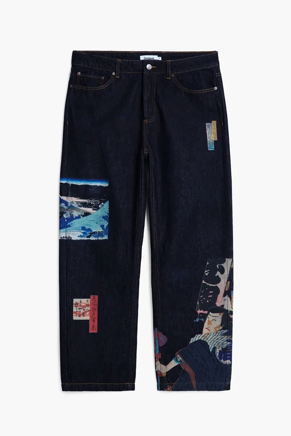 Oriental Printed Jeans Oriental Printed Jeans