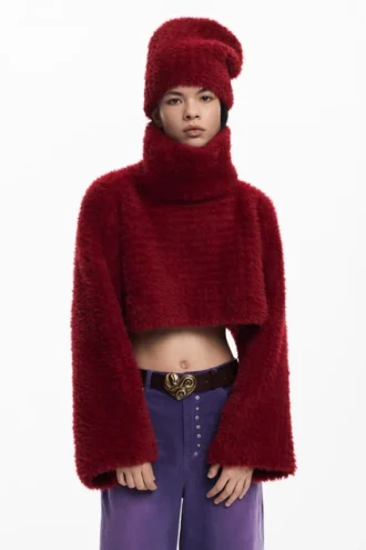 Pack Cropped Sweater and Beanie