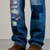Patched Jeans