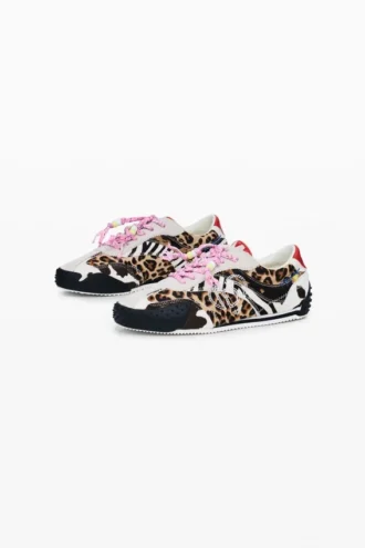 Patchwork Animal Print Sneakers