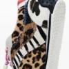 Patchwork Animal Print Sneakers