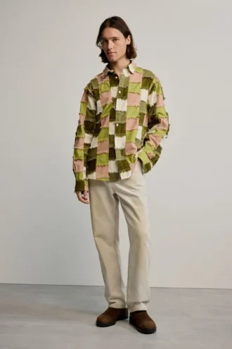 Patchwork Checkered Shirt