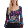 Patchwork Corset Blouse