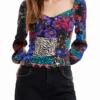 Patchwork Corset Blouse