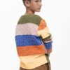 Patchwork Knit Sweater