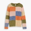 Patchwork Knit Sweater
