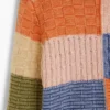 Patchwork Knit Sweater