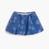 Peplum Denim Floral Skirt Peplum Denim Floral Skirt