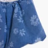 Peplum Denim Floral Skirt Peplum Denim Floral Skirt