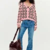 Pink Crochet Cardigan