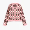 Pink Crochet Cardigan