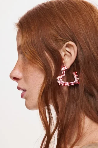 Pink Heart Zalio Earrings