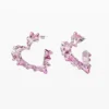 Pink Heart Zalio Earrings