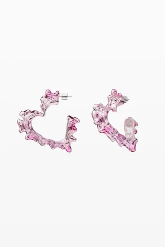 Pink Heart Zalio Earrings