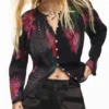 Pixelated Flower Blouse