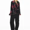 Pixelated Flower Blouse