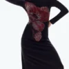 Pixelated Midi Dress