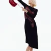 Pixelated Midi Dress