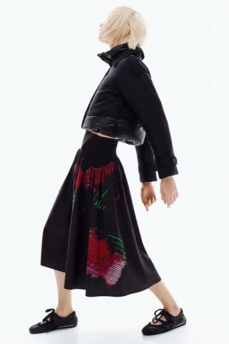 Pixelated Midi Skirt