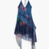 Pixelated Ruffle Dress
