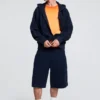 Plain Knit Bermuda Shorts