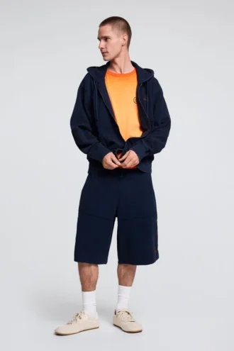 Plain Knit Bermuda Shorts