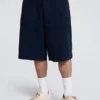 Plain Knit Bermuda Shorts