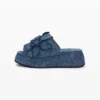 Platform Denim Sandal
