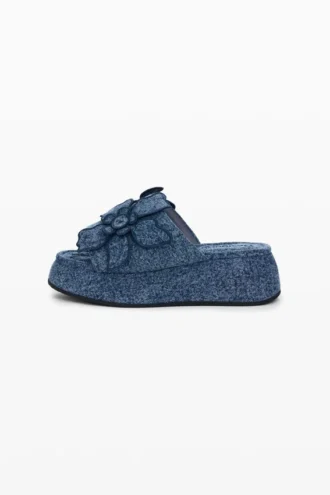 Platform Denim Sandal