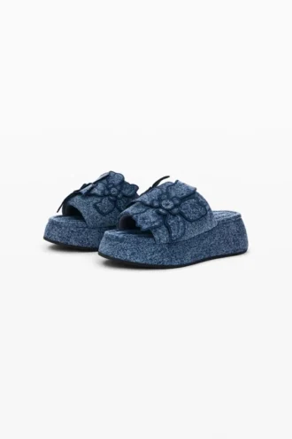 Platform Denim Sandal
