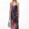 Pleated Dress with Floral Print
