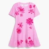 Pleated Floral Dress