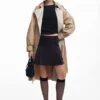 Pleated Skirt with Belt