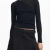 Pleated Skirt with Belt