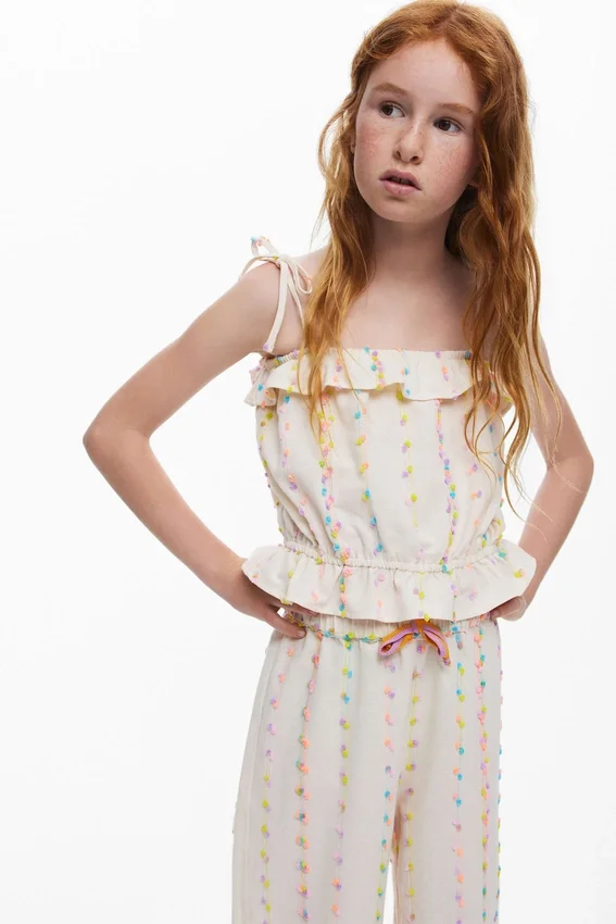 Pom-Pom Strap Top Pom-Pom Strap Top