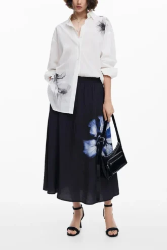 Poppy Print Shirt